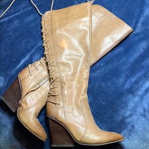 Knee High Lace Up Boots